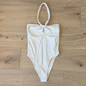 Zara Cream Halter Bodysuit 💗🔥